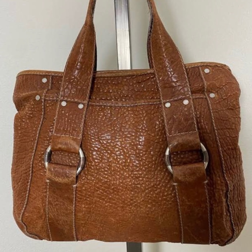RUEHL brown leather tote bag